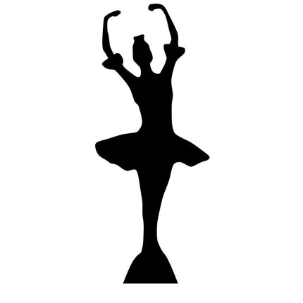 Ballerina Silhouette Cardboard Cutout