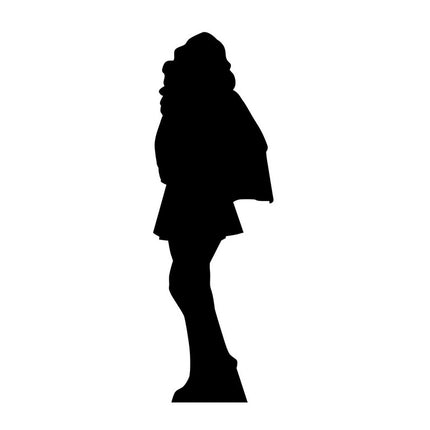 Superhero Girl Silhouette Cardboard Cutout