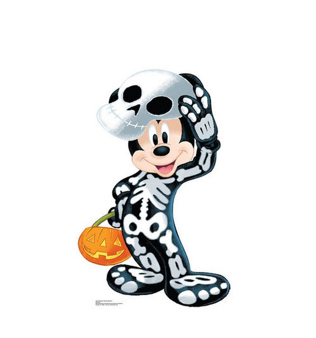 Halloween Mickey Skeleton Disney Cardboard Cutout