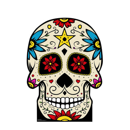 Day of The Dead Skull Cardboard Cutout