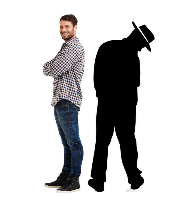 Gangster Silhouette Cardboard Cutout