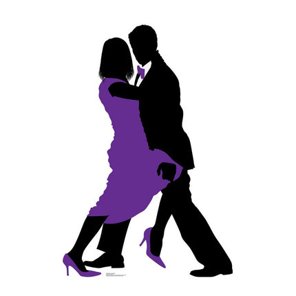 Ballroom Dancers Silhouette Cardboard Cutout