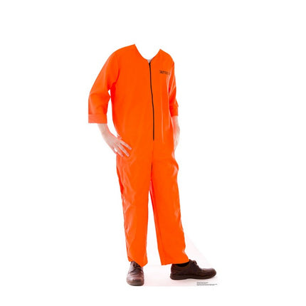 Inmate Orange Jump Suit Standin Cardboard Cutout