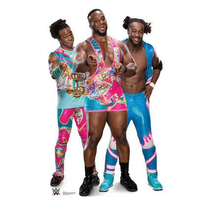The New Day Big E, Kofi and Xavier WWE Cardboard Cutout