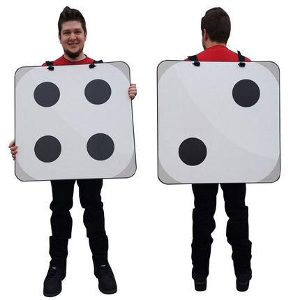 2D Dice Costume Cardboard Cutout