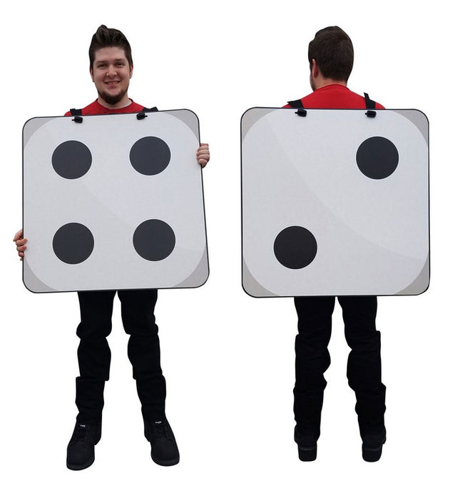 2D Dice Costume Cardboard Cutout