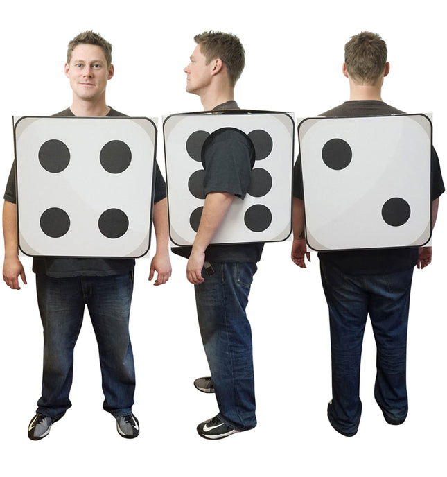 3D Dice Costume Cardboard Cutout
