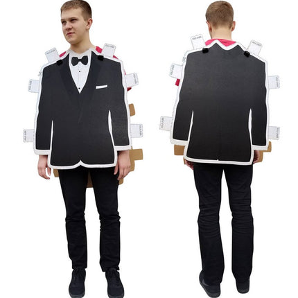 Tuxedo Paper Doll Costume Cardboard Cutout