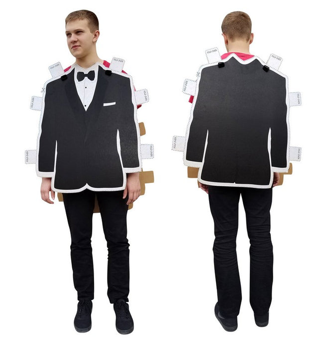 Tuxedo Paper Doll Costume Cardboard Cutout