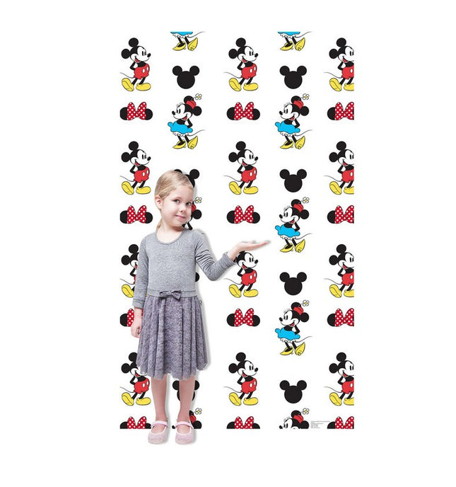 Mickey and Minnie Step and Repeat Standup Cardboard Cutout
