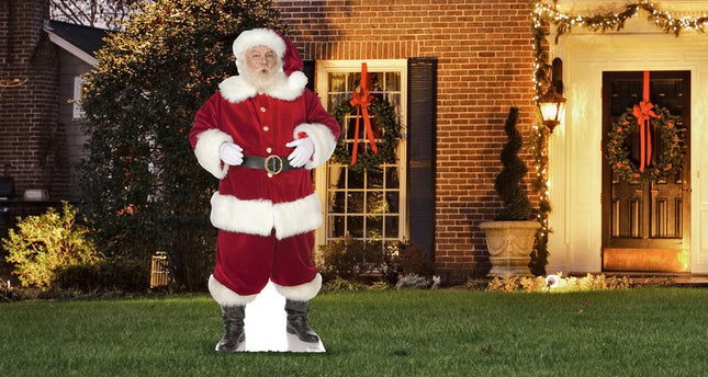 Lifesize Santa Claus Outdoor Coroplast Yard Sign