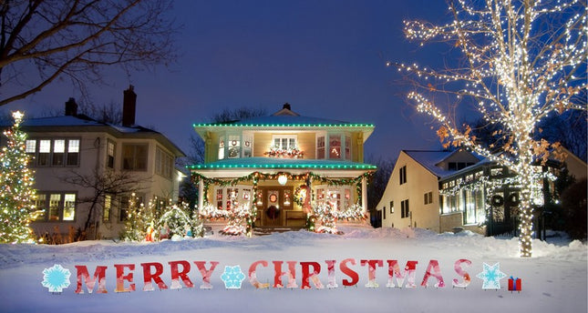 Merry Christmas Outdoor Yard Sign