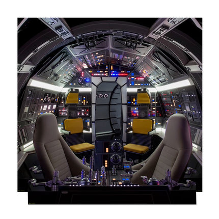 Cockpit of Millennium Falcon Backdrop Star Wars Han Solo Movie Cardboard Cutout