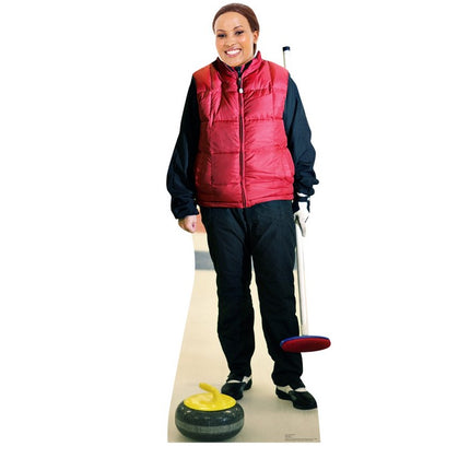 Curling Standin Cardboard Cutout