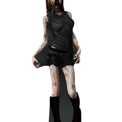 Zombie Woman Outdoor Coroplast Cutout