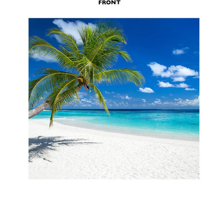 Tropical Beach Backdrop Cardboard Cutout