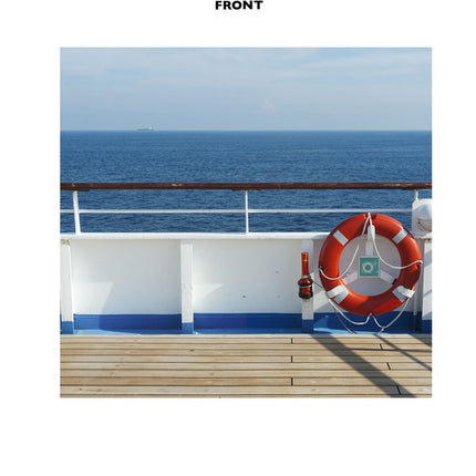 Cruise Ship Deck Backdrop Cardboard Cutout