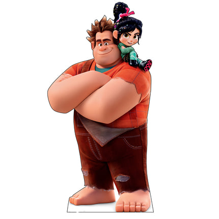 Wreck-It-Ralph and Vanellope Von Schweetz Cardboard Cutout