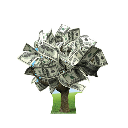 Money Tree Cardboard Cutout