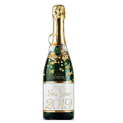 Champagne Bottle Cardboard Cutout