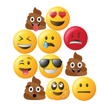 Emoji Faces Cardboard Cutout