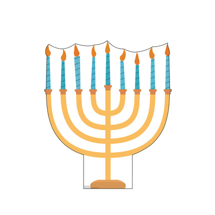 Hanukkah Menorah Cardboard Cutout