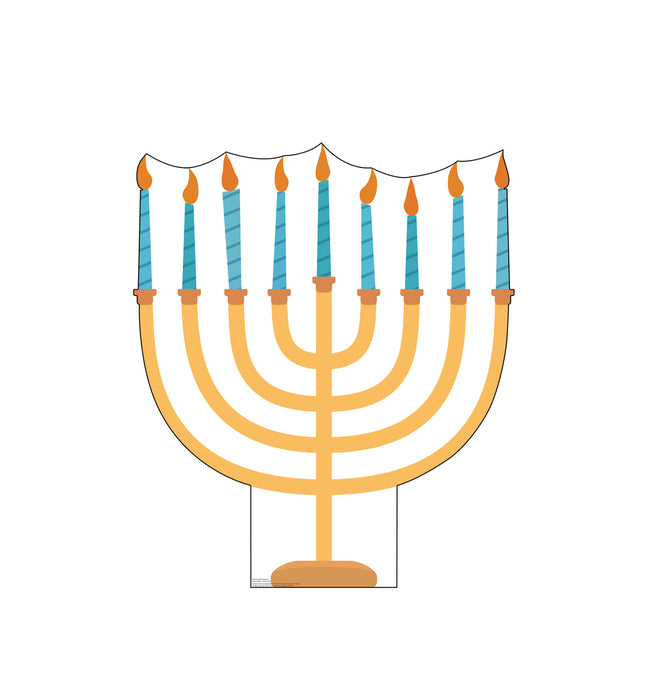 Hanukkah Menorah Cardboard Cutout