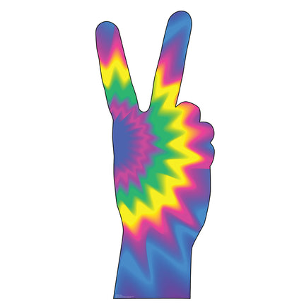Psychedelic Peace Sign Cardboard Cutout