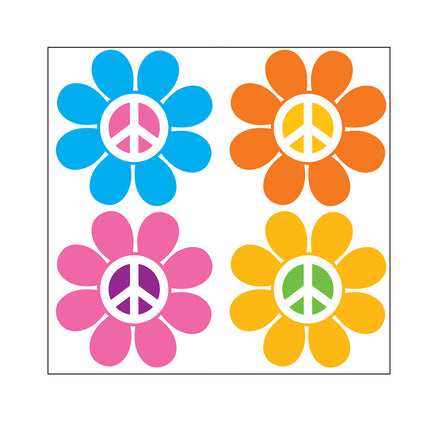 Peace Sign Flowers Cardboard Cutout