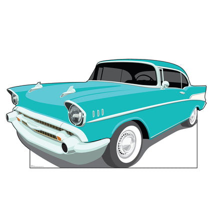 1950s Car Cardboard Cutout