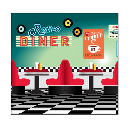 Retro Diner Cardboard Cutout