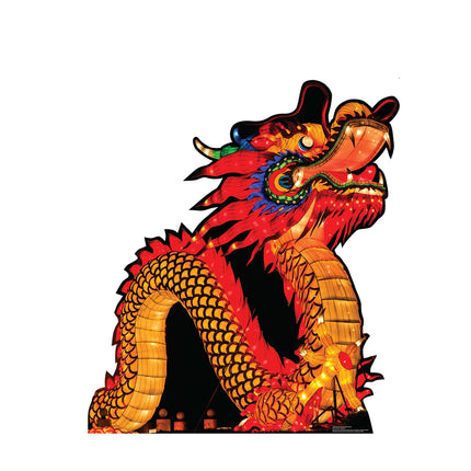 Chinese New Year Night Dragon Cardboard Cutout