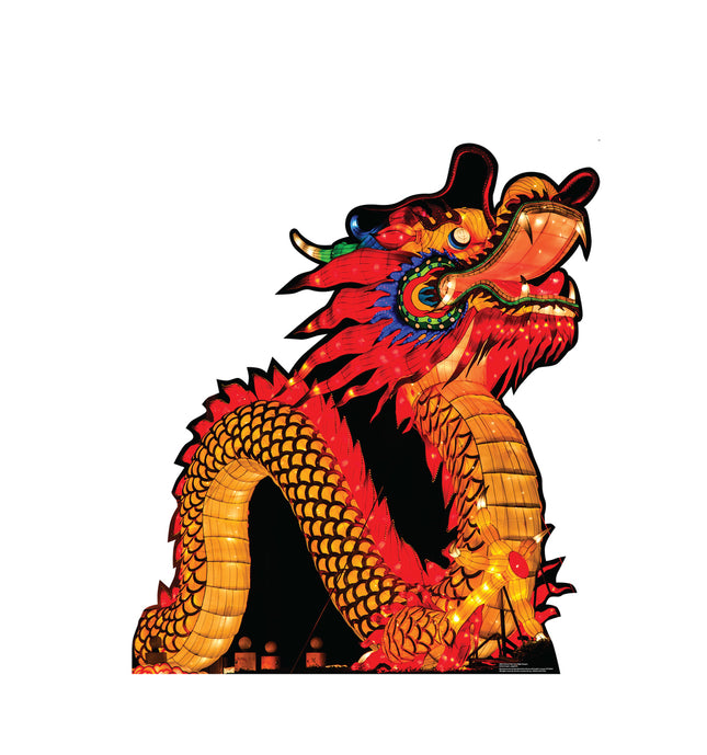 Chinese New Year Night Dragon Cardboard Cutout