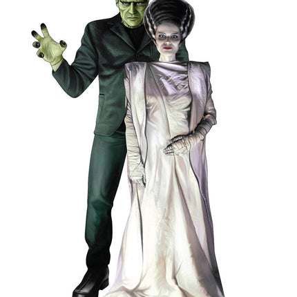 Frankenstein and His Bride Lifesize Cardboard Cutout