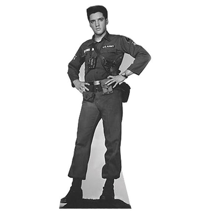 Elvis Presley Army Fatigues Talking Cardboard Cutout