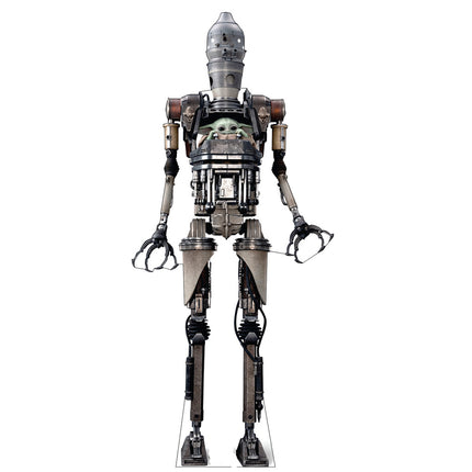 The Mandalorian Grogu in IG-12 Cardboard Cutout Standee