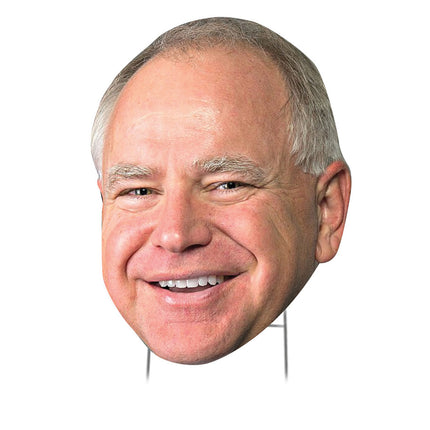 Tim Walz Big Head Outdoor Yard Sign