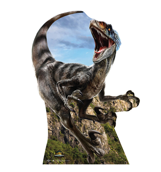 Jurassic World Rebirth Velociraptor Lifesize Cardboard Cutout