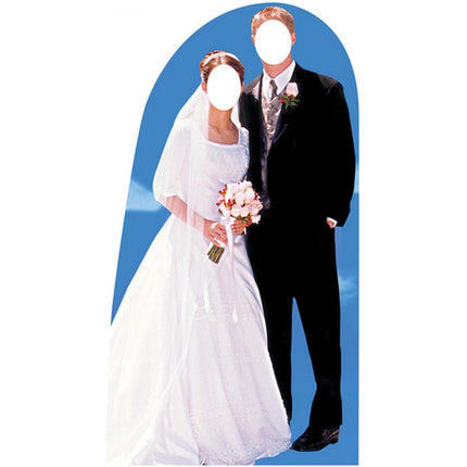 Bride & Groom Stand-In Cardboard Cutout