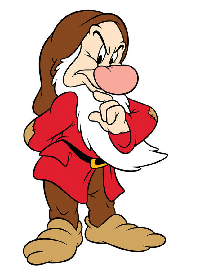 Grumpy Snow White and the Seven Dwarfs Cardboard Cutout