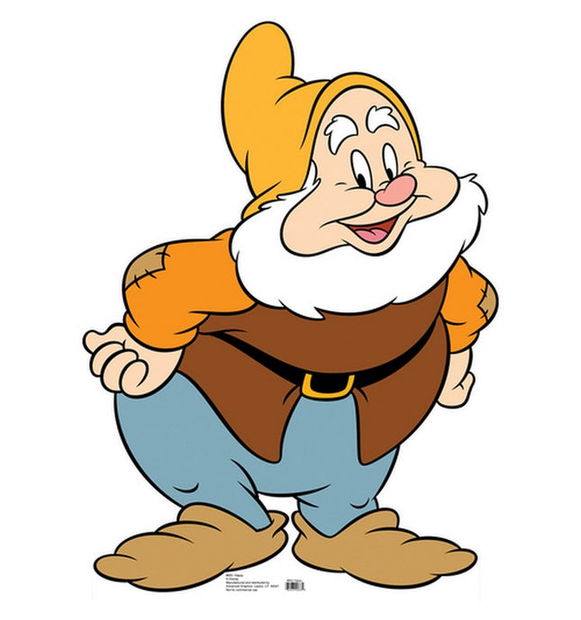 Happy Snow White and the Seven Dwarfs Cardboard Cutout