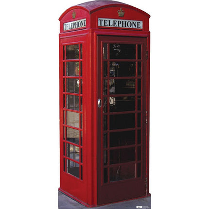 English Phone Booth Cardboard Cutout