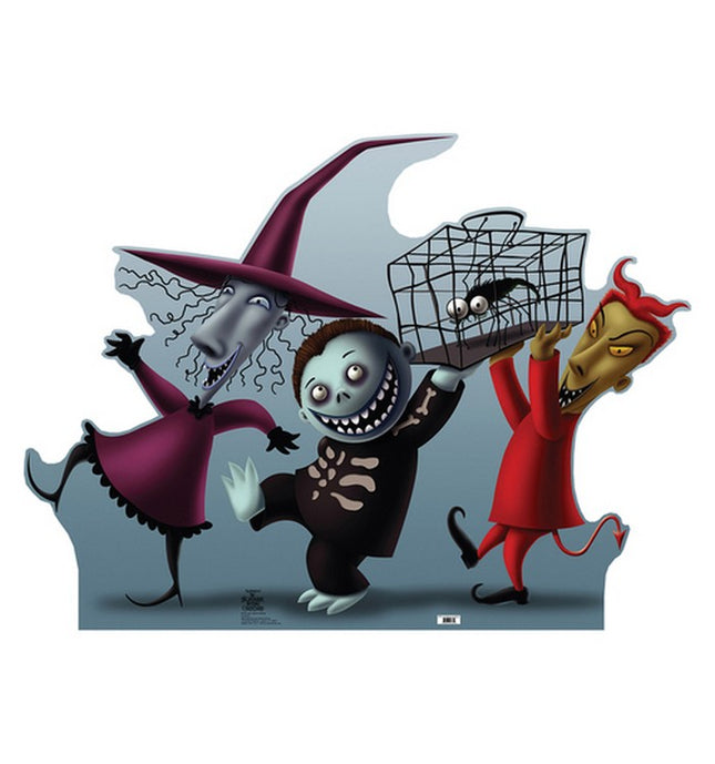 Lock Shock and Barrel Nightmare Before Christmas Cardboard Cutout