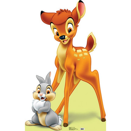 Bambi and Thumper Cardboard Cutout