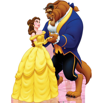 Belle and Beast Beauty and the Beast Cardboard Cutout