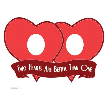 Valentine Hearts Stand In Cardboard Cutout