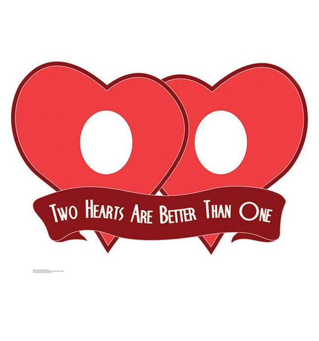 Valentine Hearts Stand In Cardboard Cutout