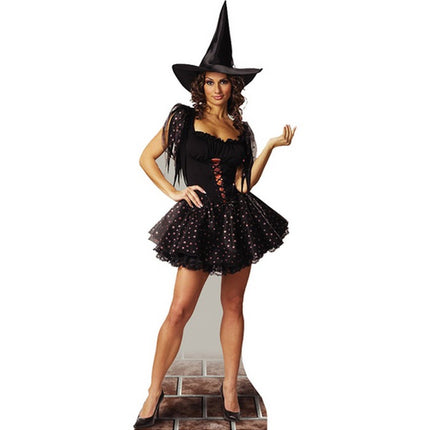 Glitter Witch Cardboard Cutout