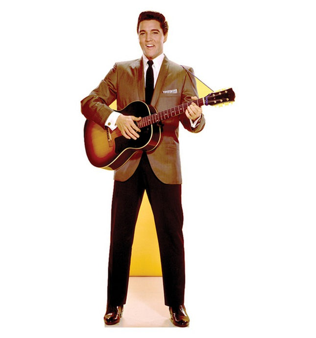 Elvis Guitar Talking Cardboard Cutout