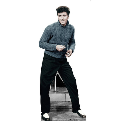 Elvis Blue Sweater Cardboard Cutout